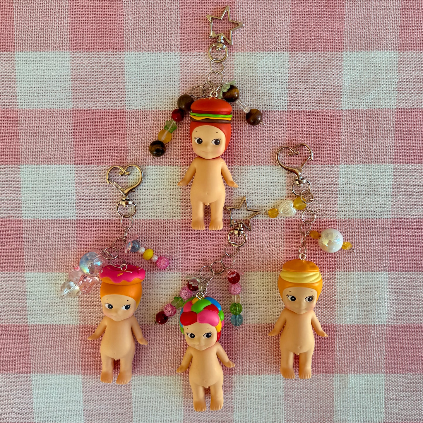 Food Sonny angel keychains !