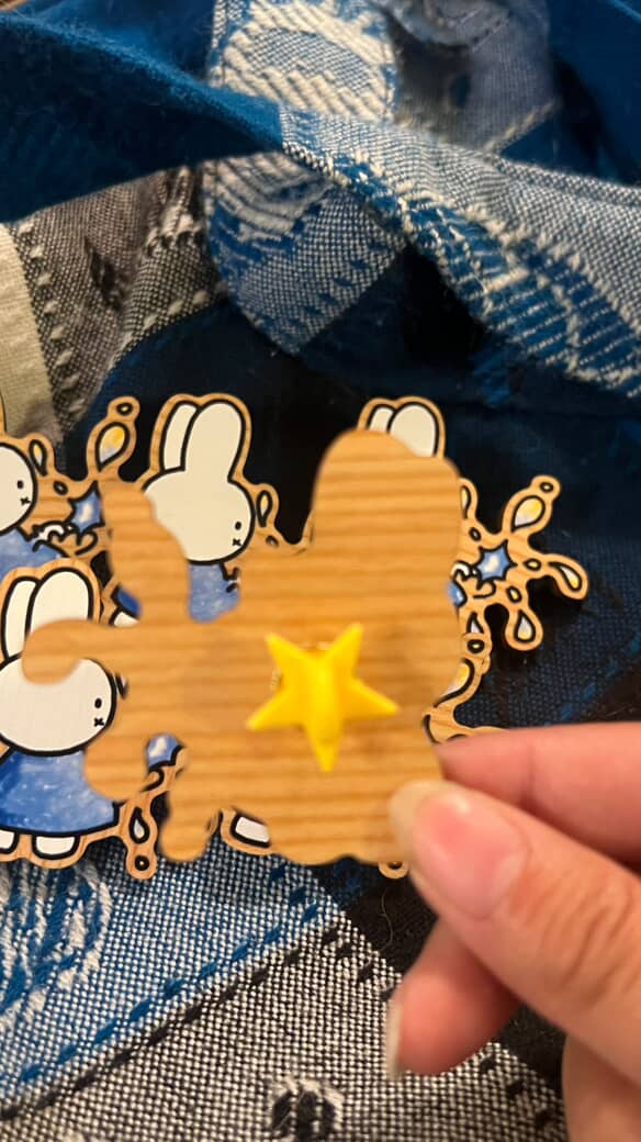 bunny holding star pin !