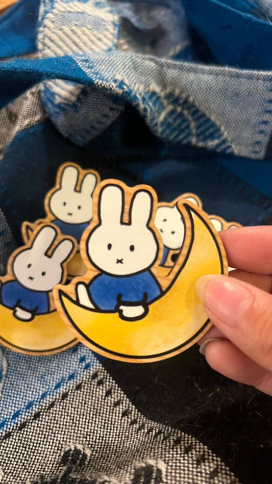 bunny moon pin !