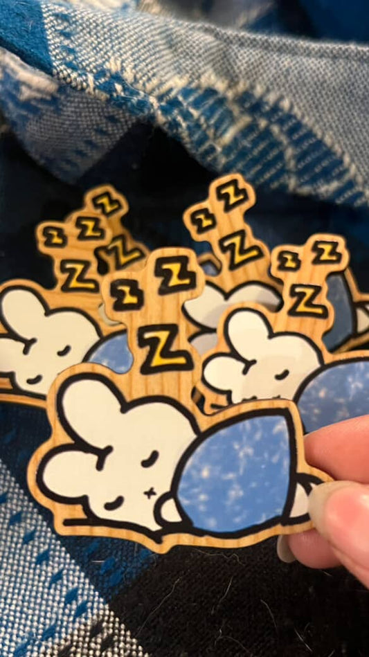 bunny sleeping pin !