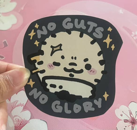 no guts no glory sticker !