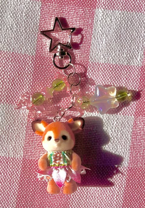fairy deer calico critter keychain!