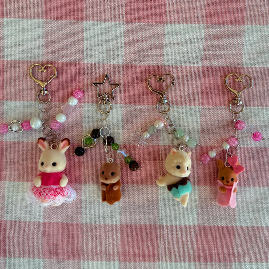 Calico critters animals keychains !